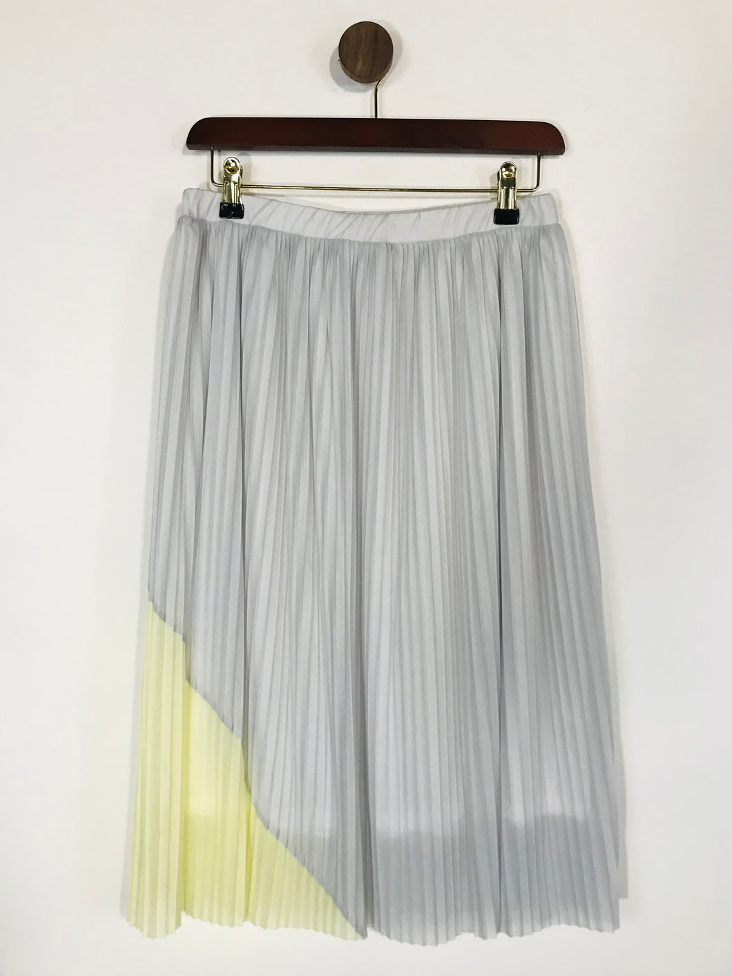 Great Plains Women's Pleated A-Line Skirt | UK8 | Grey