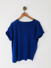 Load image into Gallery viewer, Gerard Darel Women’s Oversized Silk T-shirt | 3 UK12 | Purple
