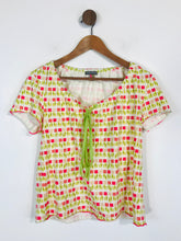 Load image into Gallery viewer, Orla Kiely Women&#39;s Cotton Ruched T-Shirt | UK8 | Multicoloured
