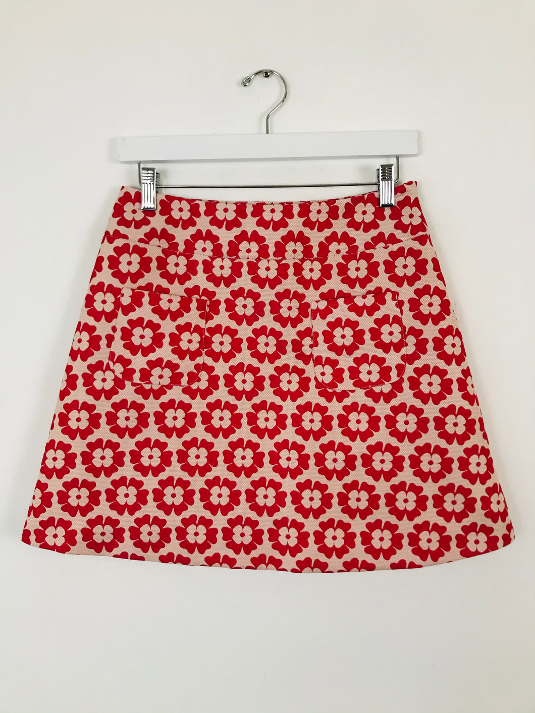 Tara Jarmon Women’s Floral A-Line Mini Skirt | 38 UK10 | Pink
