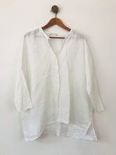 Load image into Gallery viewer, Elemente Clemente Women&#39;s Linen Blouse | 2 UK14 | White
