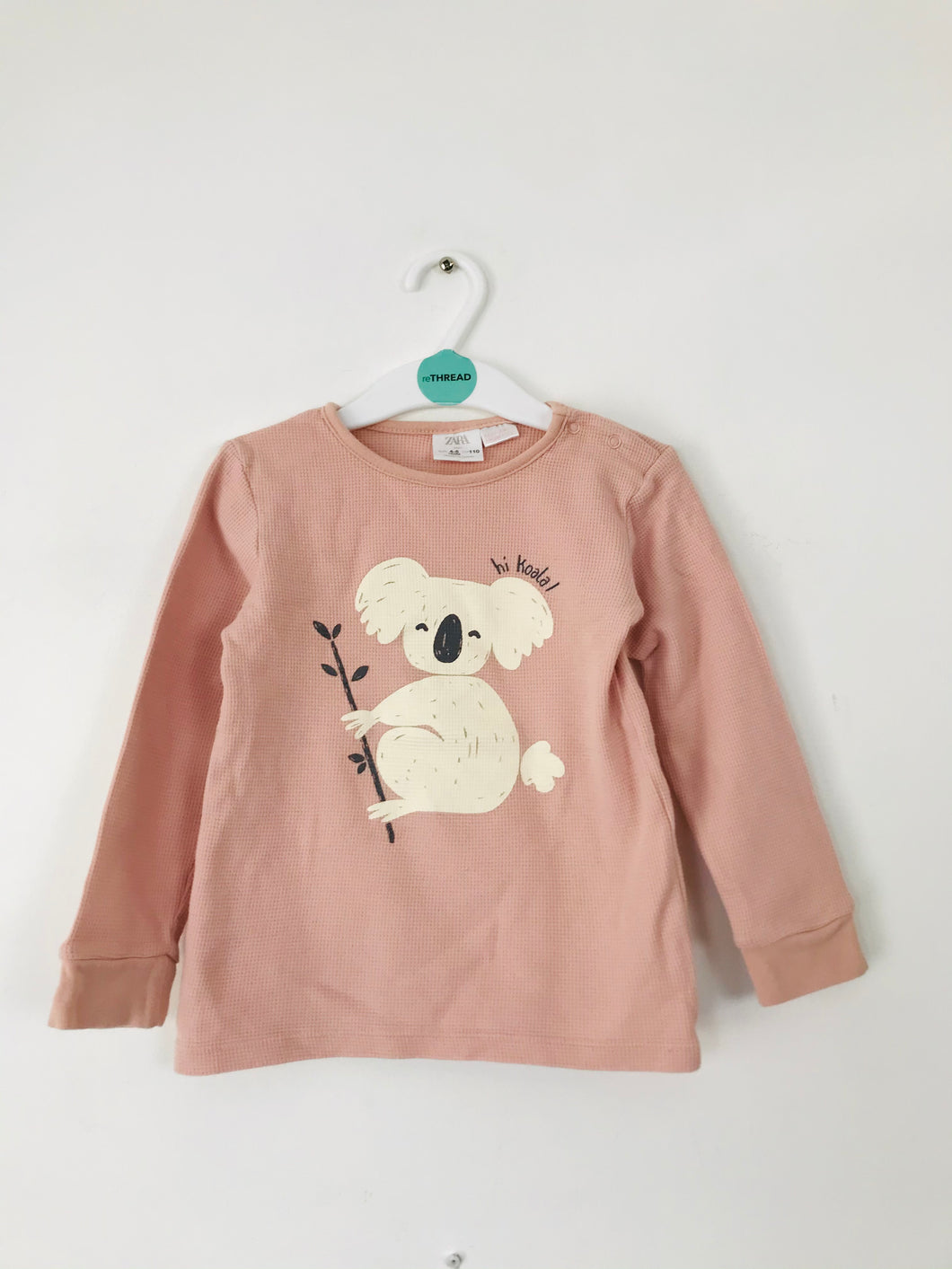 Zara Kids Long Sleeve T-Shirt | 4-5 years | Pink