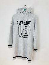 Load image into Gallery viewer, Superdry Women’s Sweatshirt Hoodie Dress | M UK10-12 | Grey
