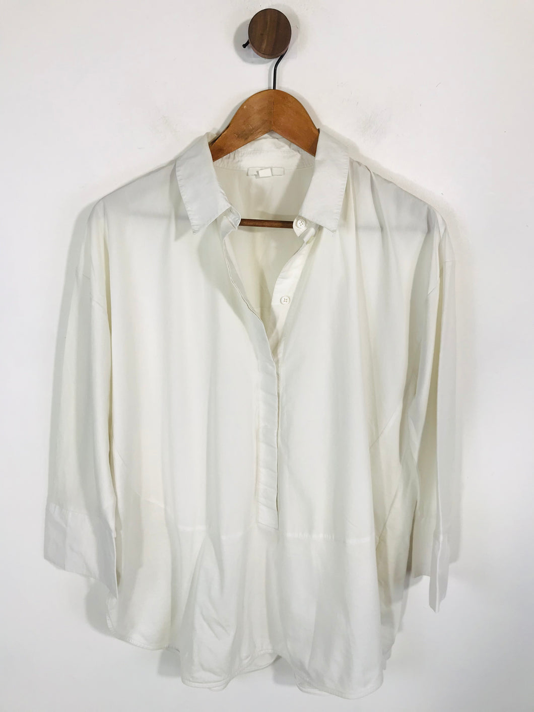 Cos Women's Cotton Long Sleeve Blouse | M UK10-12 | White