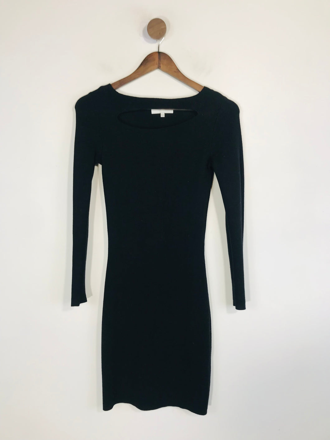 Reiss Women's Knit Long Sleeve Bodycon Dress | UK4 | Black