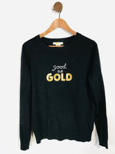 Load image into Gallery viewer, Boden Women&#39;s Embroidered Sequin Jumper | M UK10-12 | Black
