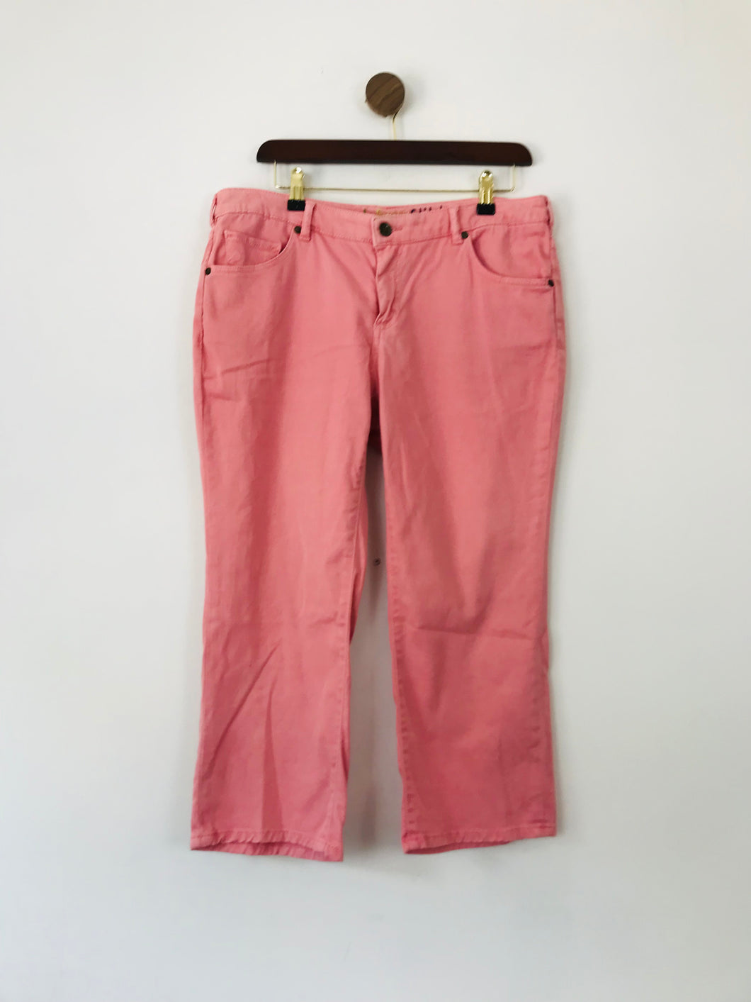 White Stuff Women's Cropped Straight Jeans | UK14 | Pink