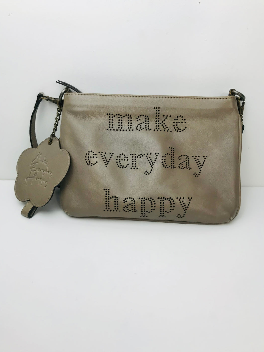 Make Everyday Happy Women's Leather Crossbody Bag | Brown