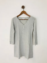 Load image into Gallery viewer, The White Company Sleep Women’s Cotton Lace Nightdress Nightie | S UK8 | Grey
