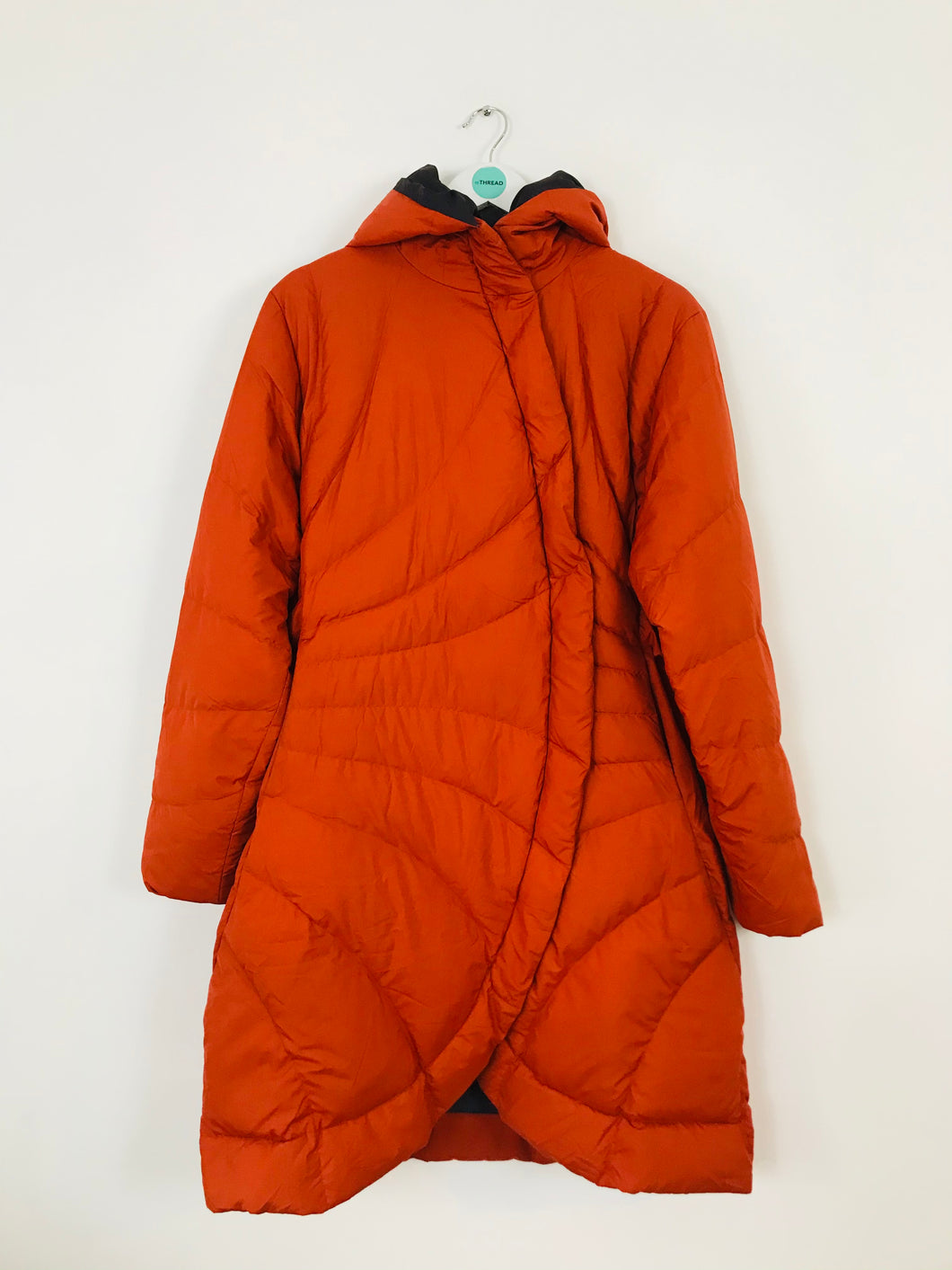 Patagonia Women’s Longline Down Puffer Coat Jacket | XL | Orange