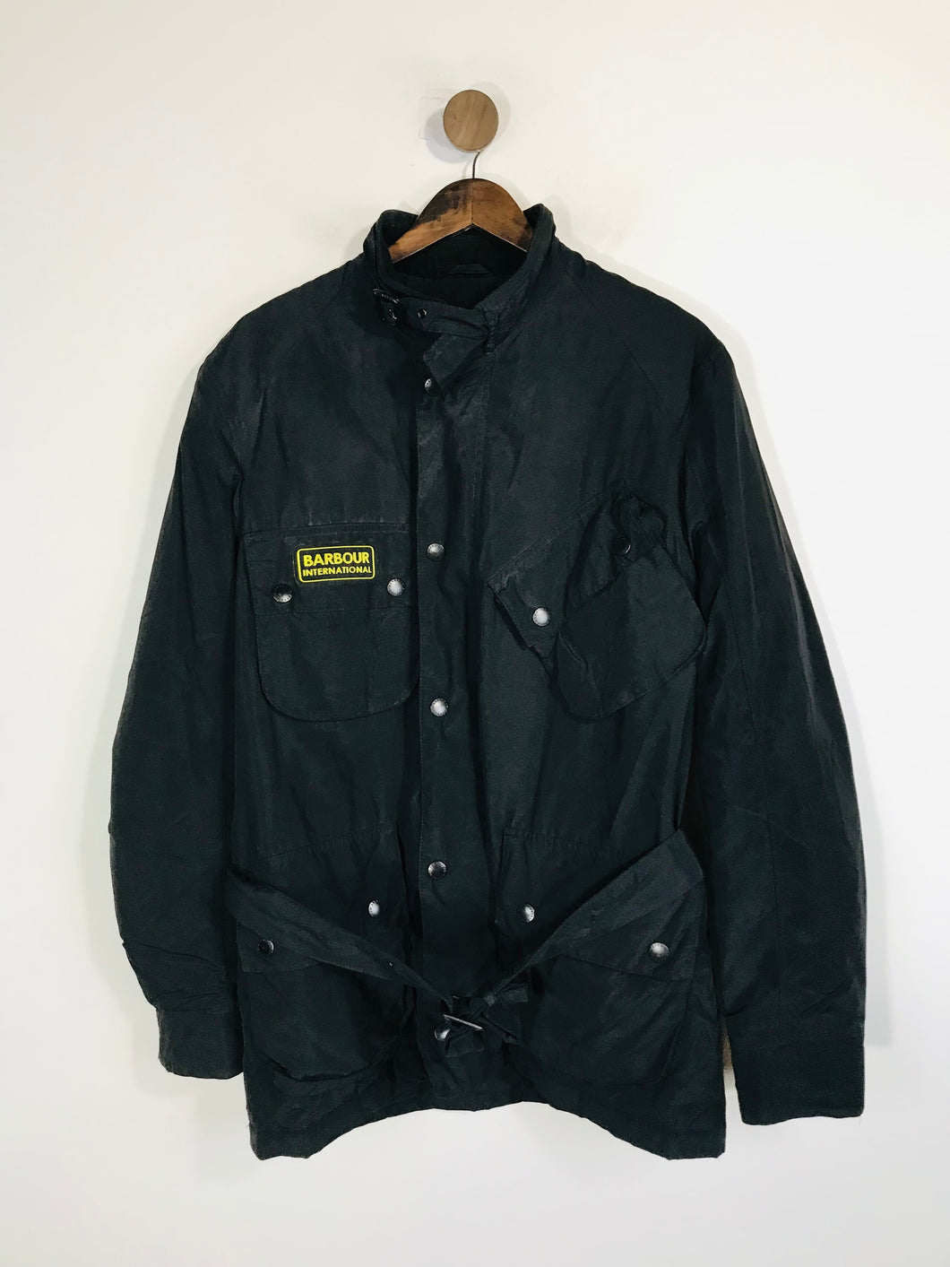 Barbour Men's Waterproof Overcoat Coat | L | Black