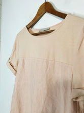 Load image into Gallery viewer, Oui Women&#39;s Linen Shift Dress | UK10 | Pink
