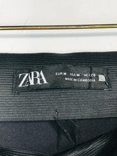 Load image into Gallery viewer, Zara Women&#39;s High Waist Faux Suede Leggings | M UK10-12 | Black
