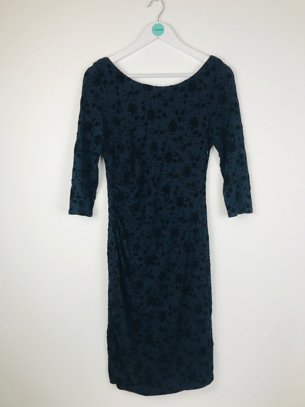 Monsoon Womens Midi Body Con Dress | UK10 | Navy Blue