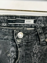 Load image into Gallery viewer, SportMax Code Women&#39;s Snake Print Skinny Jeans | UK 8 28 | Grey
