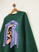 Load image into Gallery viewer, Obey Men&#39;s Cotton Sweatshirt | S | Green
