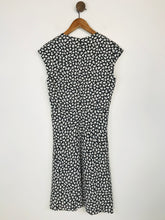 Load image into Gallery viewer, Jigsaw Women&#39;s Floral V-neck A-Line Dress | UK10 | Black
