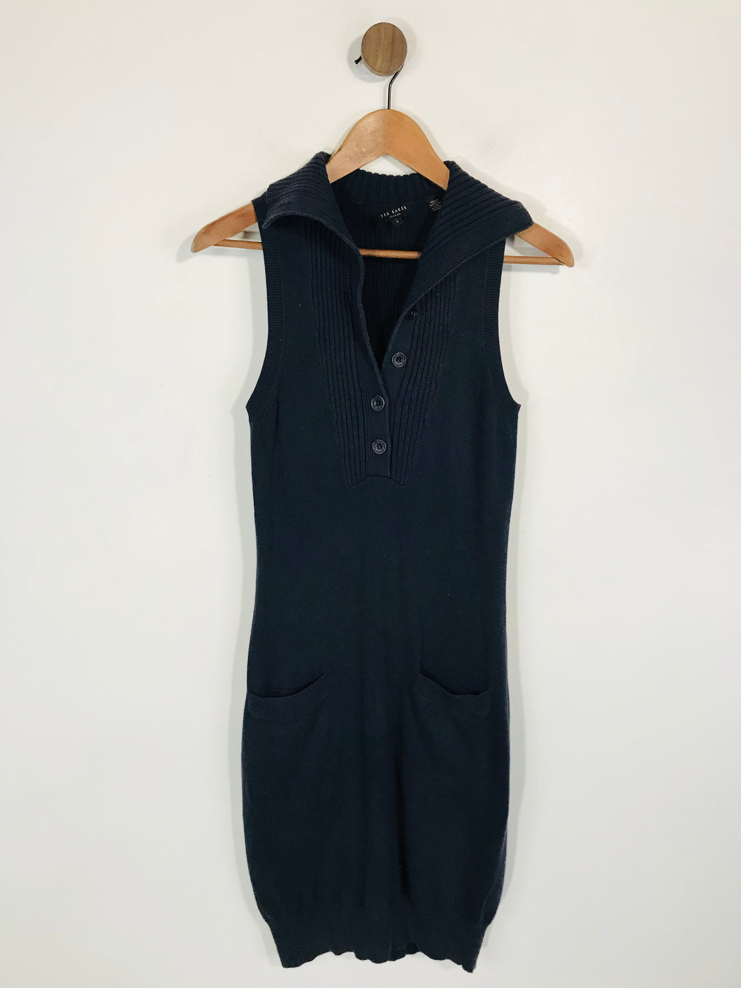 Ted Baker Women's Knit Sheath Dress | 1 UK8 | Blue