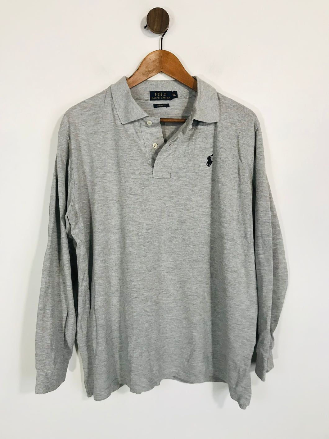 Ralph Lauren Men's Cotton Polo Shirt | XL | Grey