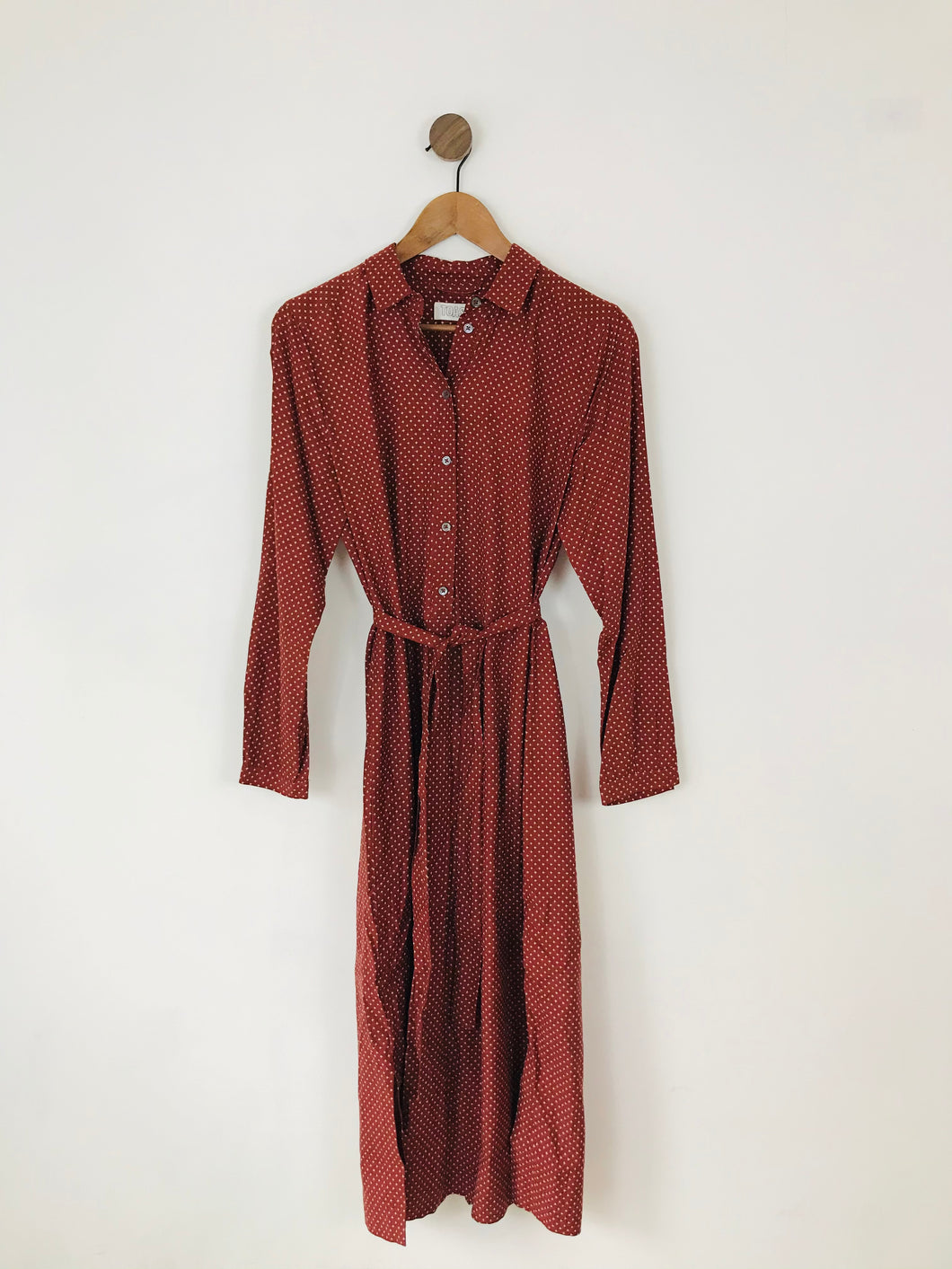 Toast Women’s Long Sleeve Shirt Midi Dress | UK10 | Brown