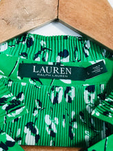 Load image into Gallery viewer, Lauren Ralph Lauren Women&#39;s Floral Pleated Blouse | L UK14 | Green
