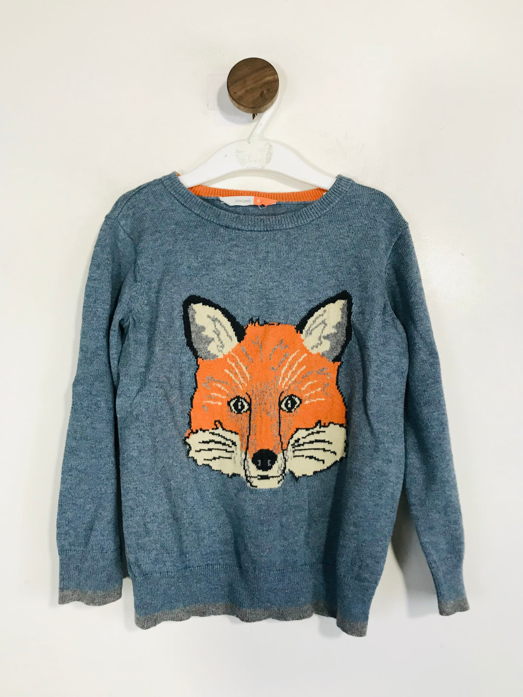 John Lewis Kid's Embroidered Jumper | 4 Years | Blue