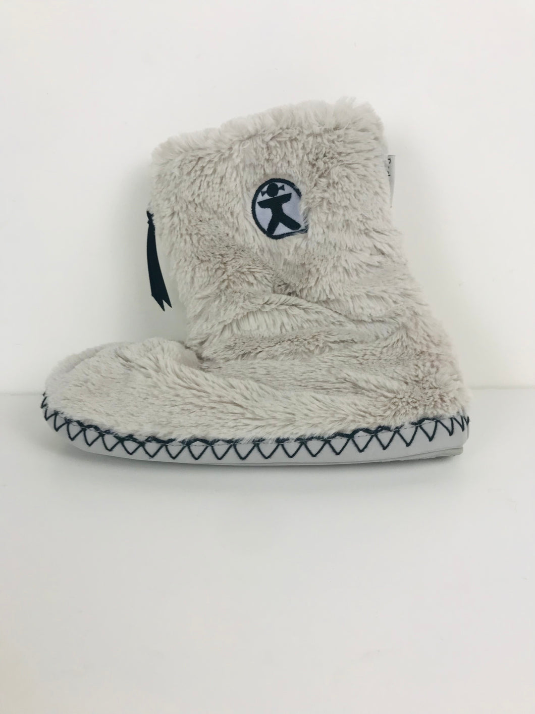 Bedroom Athletics Women's Boot Slippers Furry Flats Shoes | UK3-4 | White