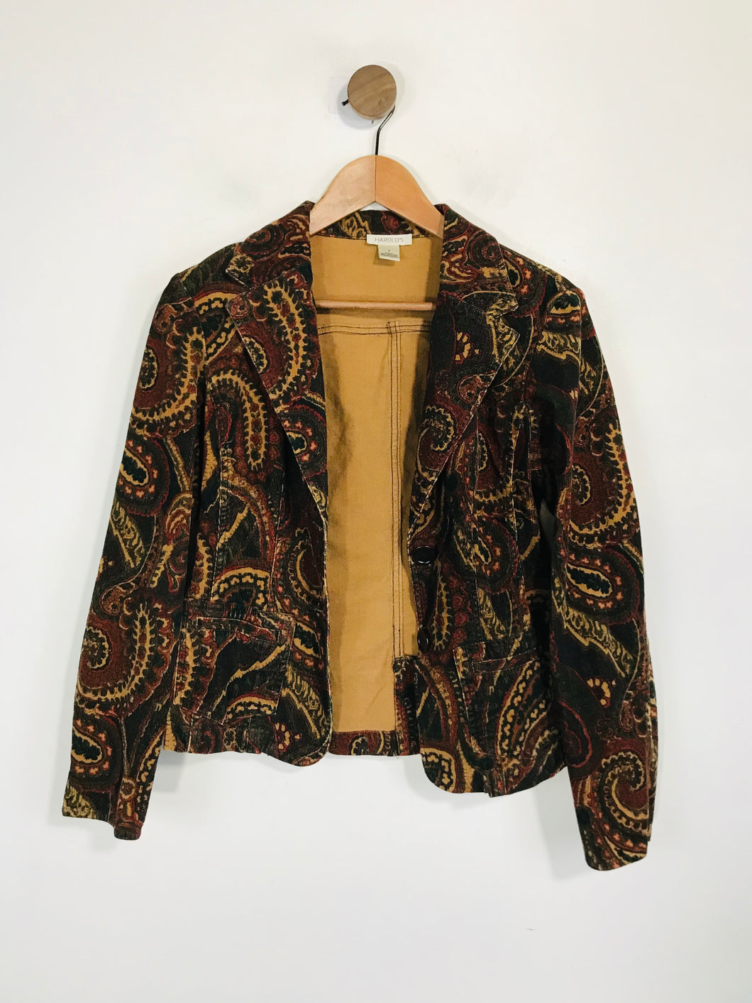 Harold’s Women's Cotton Boho Blazer Jacket | UK8 | Multicoloured
