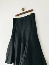 Load image into Gallery viewer, Jaeger Women’s Linen A-Line Skirt | UK12 | Black
