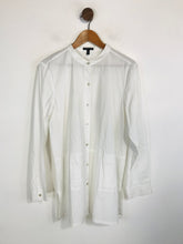 Load image into Gallery viewer, Eileen Fisher Women&#39;s Collarless Button-Up Shirt | L UK14 | White
