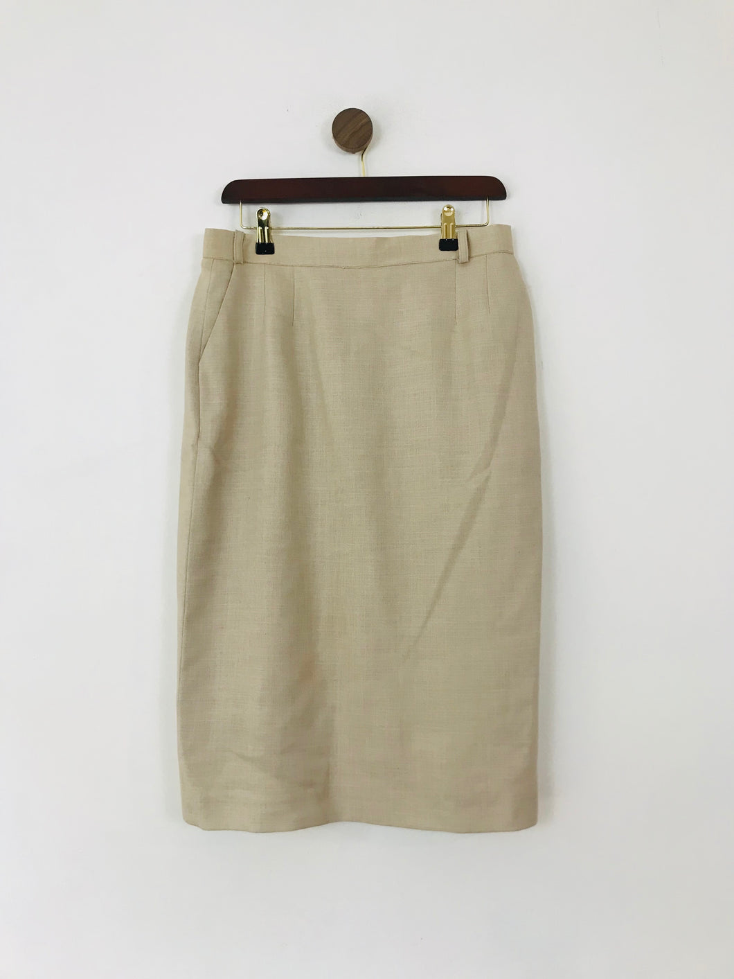 Viyella Women's Pencil Skirt | UK16 | Beige