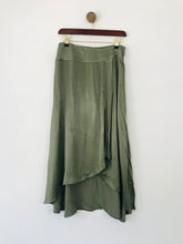 Load image into Gallery viewer, Zara Women&#39;s Satin Wrap Midi Skirt | M UK10-12 | Green
