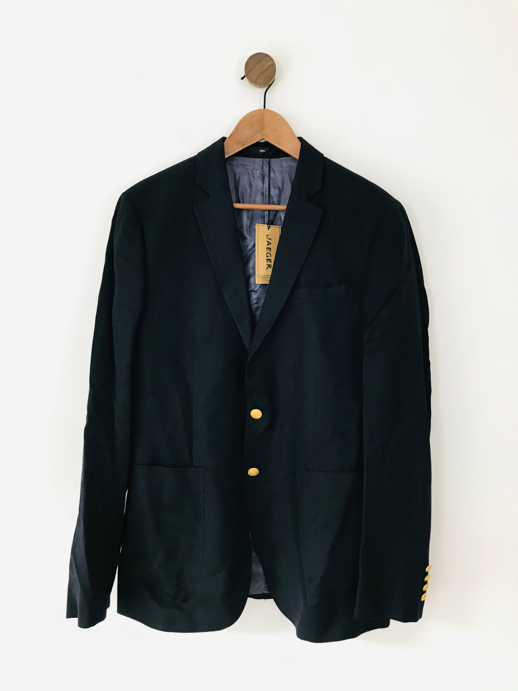 Jaeger Men’s Slim Fit Wool Blazer Suit Jacket NWT | 42R | Blue