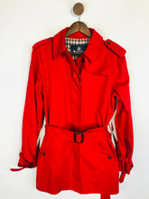 Load image into Gallery viewer, Aquascutum Women&#39;s Cotton Trench Coat | IT44 UK12 | Red
