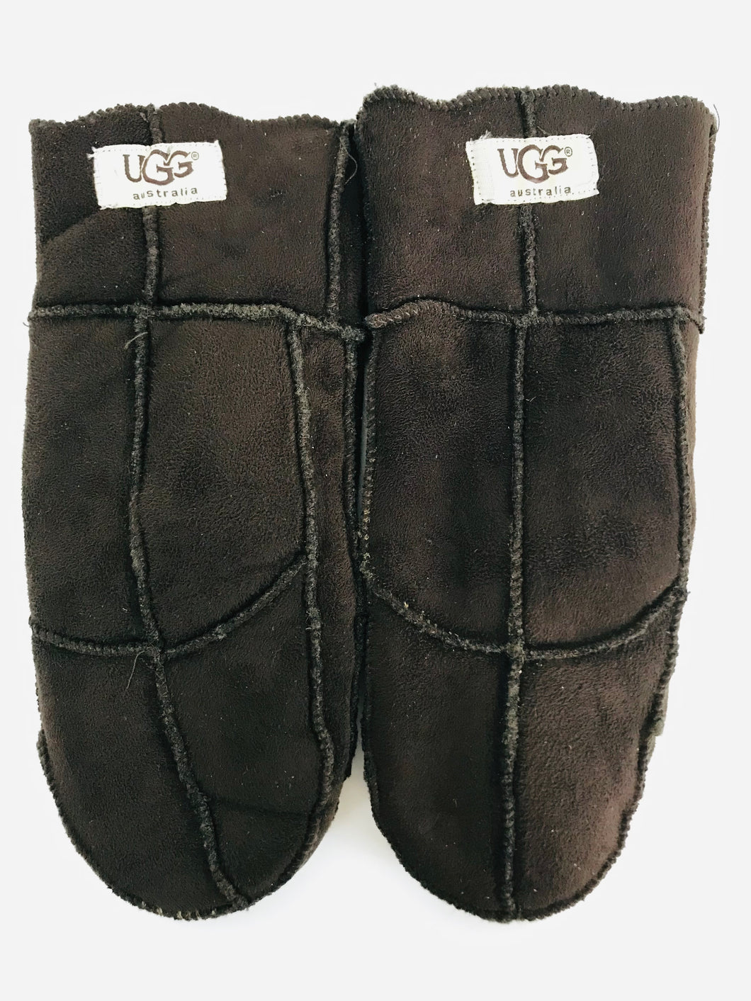 Ugg Women's Suede Fleece Lined Gloves | M UK10-12 | Brown