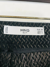 Load image into Gallery viewer, Mango Women&#39;s Shimmery Bronze Smart Trousers | EU38 UK10 | Black
