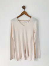 Load image into Gallery viewer, The White Company Women’s V-Neck Knit Jumper | UK8 | Light Pink
