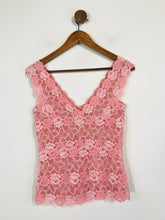 Load image into Gallery viewer, Josie Natori Women&#39;s Floral Lace Tank Top | S UK8 | Pink
