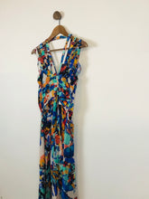Load image into Gallery viewer, Spotlight by Warehouse Women&#39;s Silk, Butterfly Print Maxi Dress | UK12 | Multicolour
