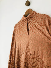 Load image into Gallery viewer, Reiss Women&#39;s Silk Blend Blouse NWT | UK10 | Brown
