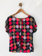 Load image into Gallery viewer, Boden Women&#39;s Silk Polka Dot Blouse | UK16 | Multicolour
