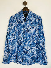 Load image into Gallery viewer, 1 Like No Other Men&#39;s Floral Striped Button-Up Shirt | 3 | Blue
