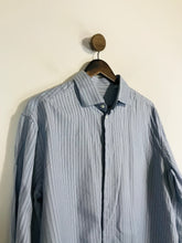 Load image into Gallery viewer, Armani Men&#39;s Cotton Striped Button-Up Shirt | L | Blue
