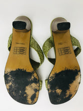 Load image into Gallery viewer, Elue par Nous Women&#39;s Leather Sandals  | EU38 UK5 | Green
