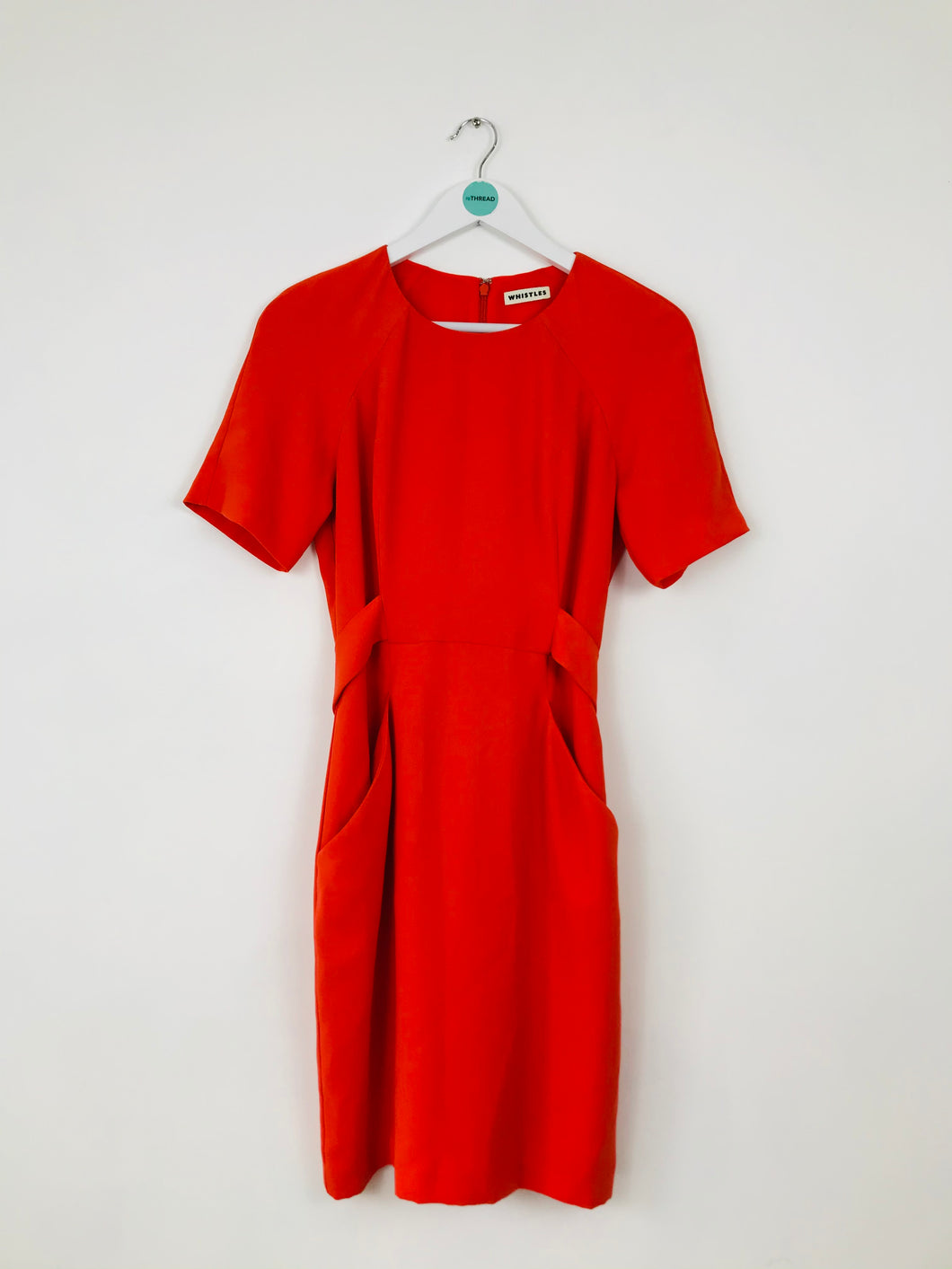 Whistles Womens A-line Knee-Length Dress | UK 10 | Orange