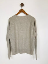 Load image into Gallery viewer, Velvet Cashmere Women&#39;s Cashmere V Neck Jumper | UK10 | Grey
