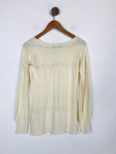Load image into Gallery viewer, Peruvian Connection Women&#39;s Cotton Boho Jumper NWT | S UK8 | White
