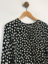 Load image into Gallery viewer, Zara Women&#39;s Polka Dot Blouse | L UK14 | Black
