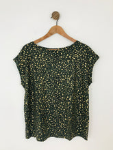 Load image into Gallery viewer, Mint Velvet Women’s Leopard Print T-Shirt | L UK14 | Green Gold
