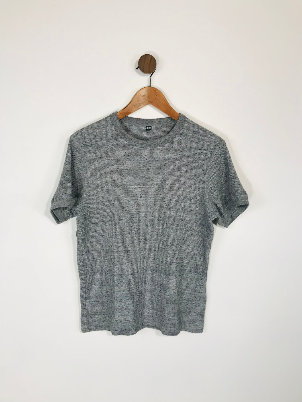 Uniqlo Men's Cotton Waffle T-Shirt | XS | Grey